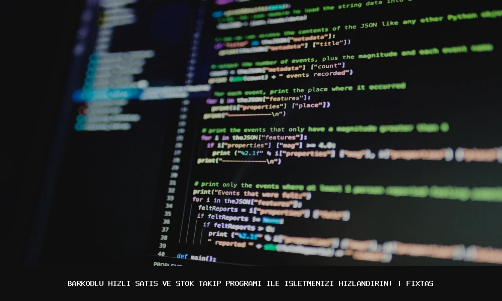 Barkodlu Hızlı Satış ve Stok Takip Programı İle İşletmenizi Hızlandırın! - FixTas