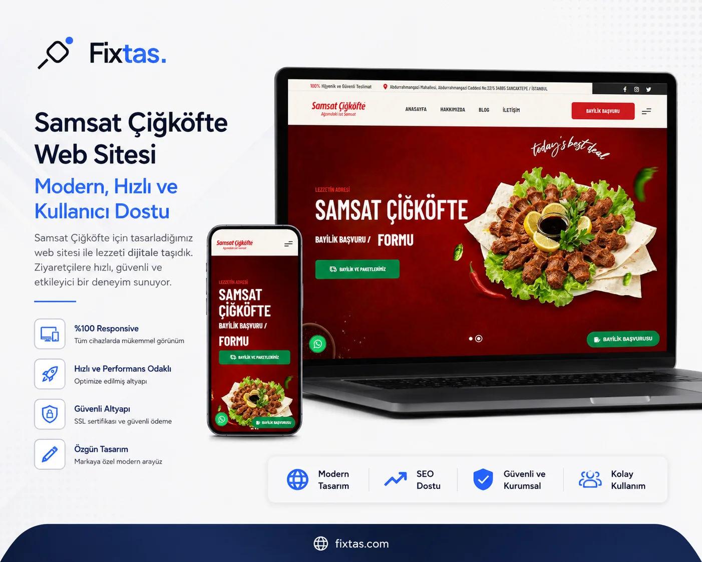 Samsat Çiğköfte Web Sitesi